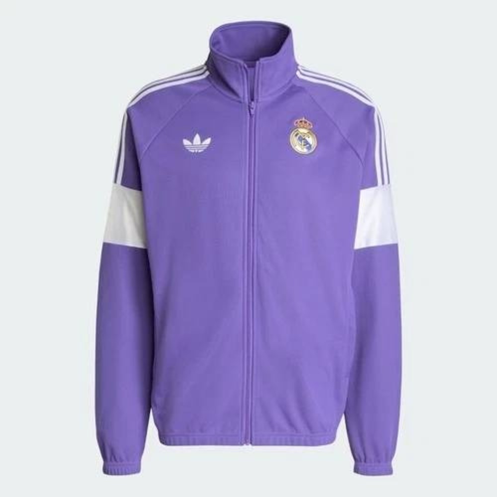 Adidas Real Madrid LFSTLR Track Jacket Men's Size Large Purple Full Zip KC7790